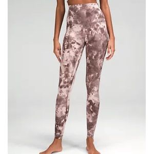 lululemon athletica Brown Tie-Dye Leggings